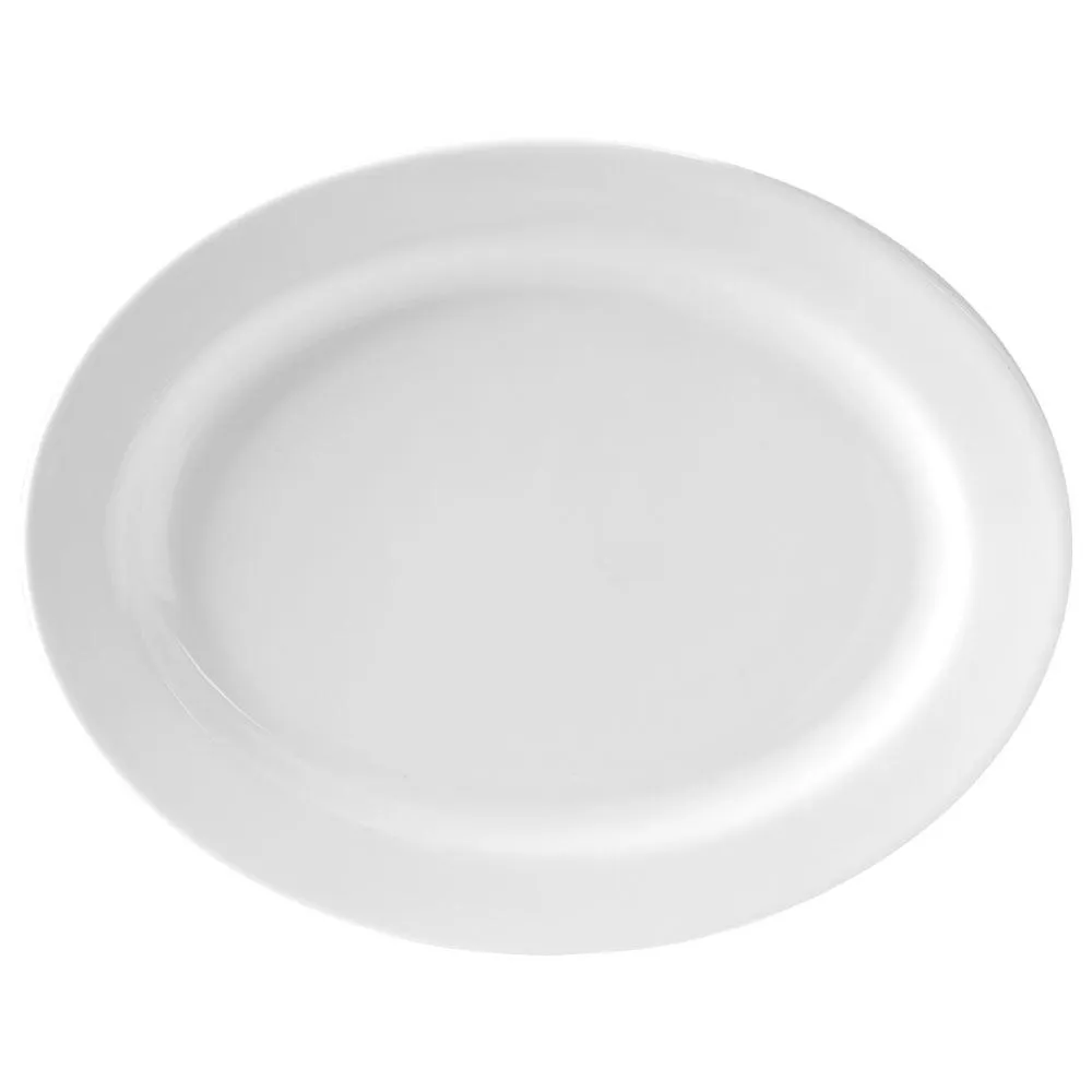 Fitz and Floyd Everyday White vassoio ovale 16 pollici porcellana