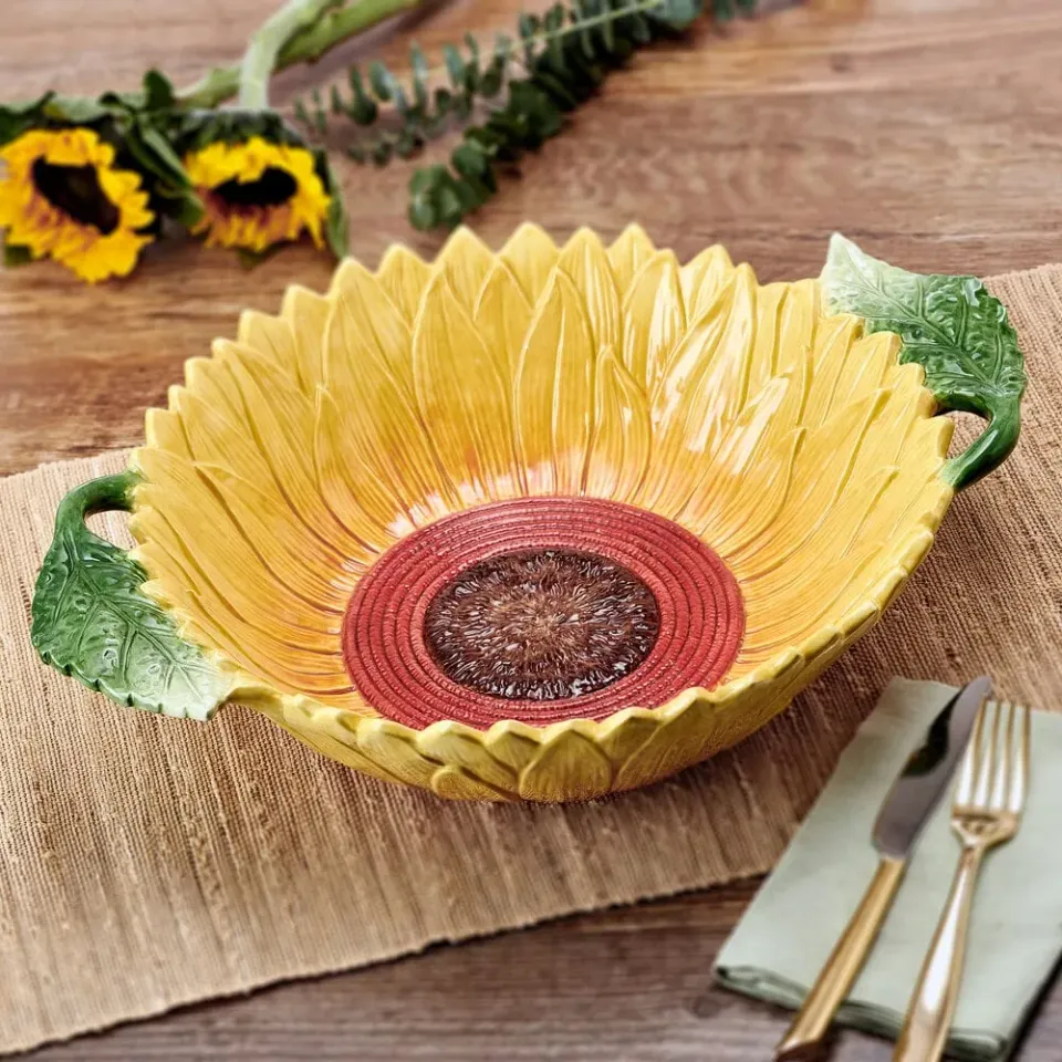 Fitz and Floyd Provence Sunflower ciotola servizio girasole