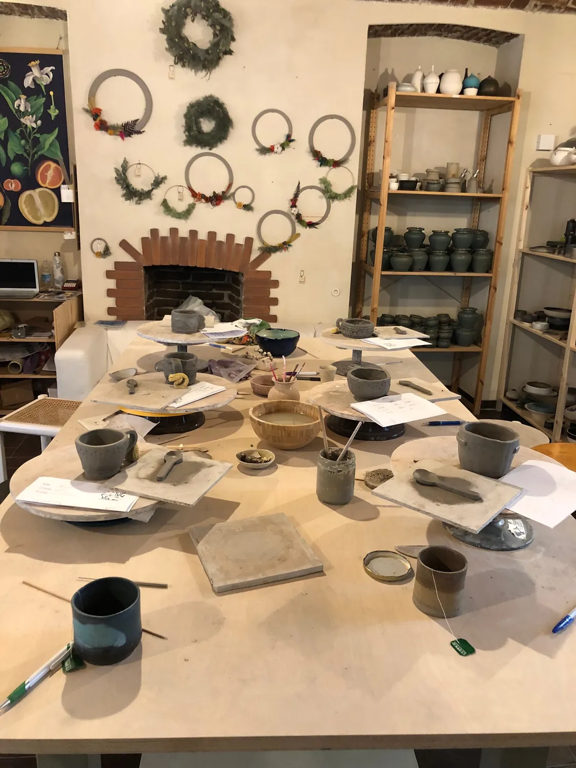 Studio Delta Pottery Mug+Spoon workshop ceramica Torino