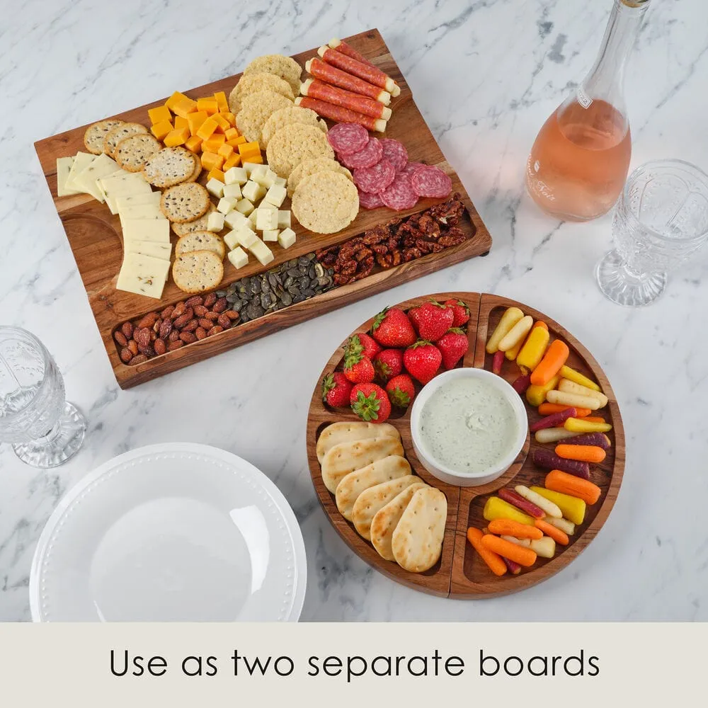 Fitz and Floyd Charcuterie tagliere legno magnetico 5 pezzi