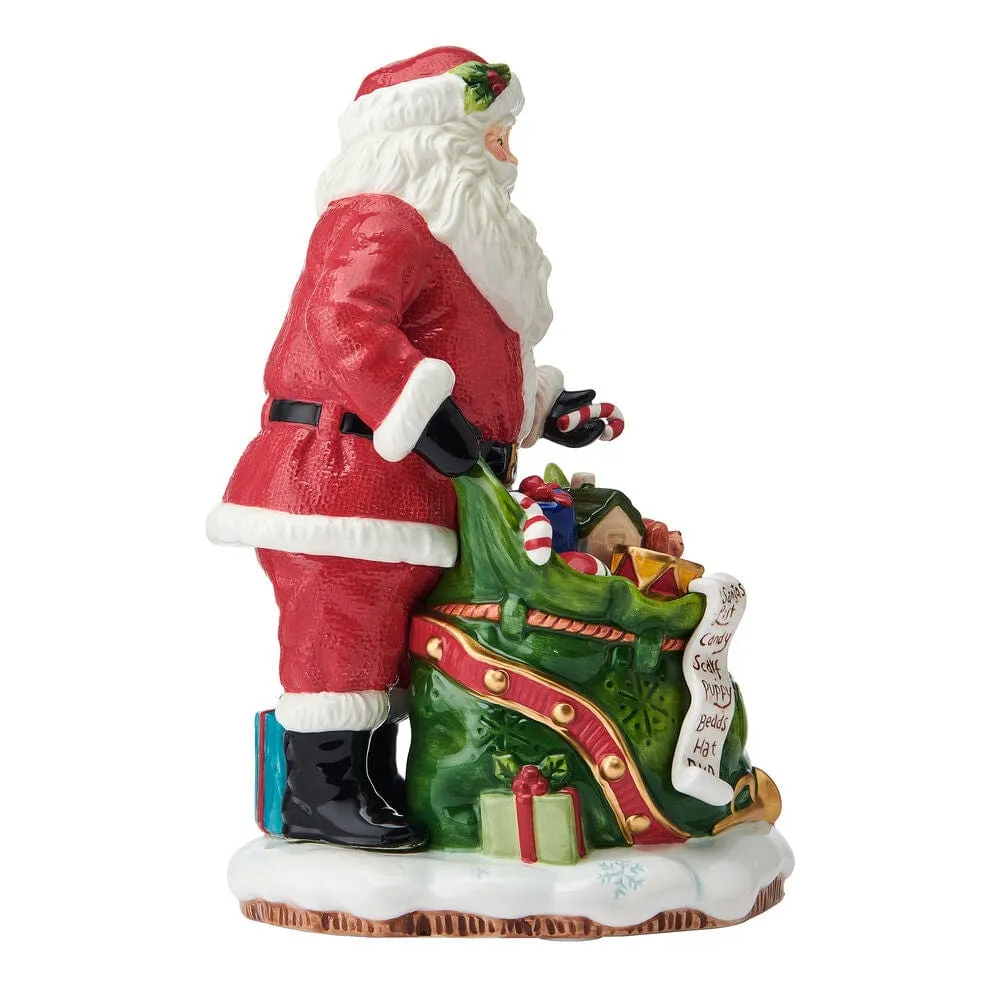 Fitz and Floyd Holiday Musical Santa statuetta elfo 28 cm