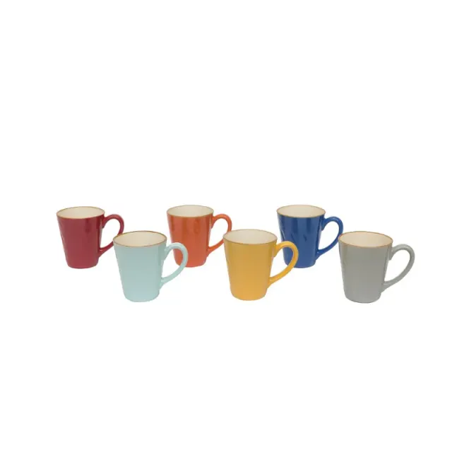 Novità Home Mediterraneo mug set 6 in gres