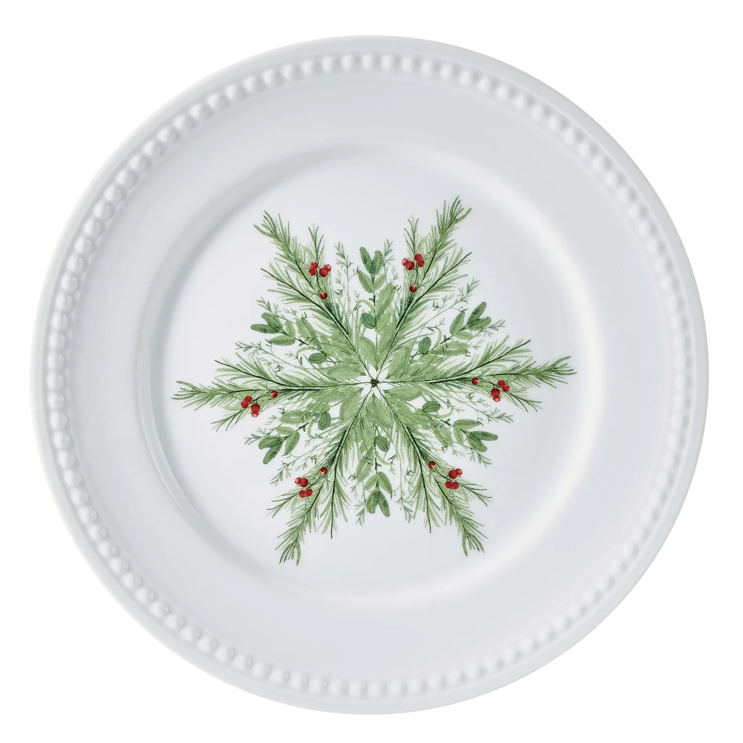 Fitz and Floyd Everyday White Evergreen piatti insalata 4 pezzi