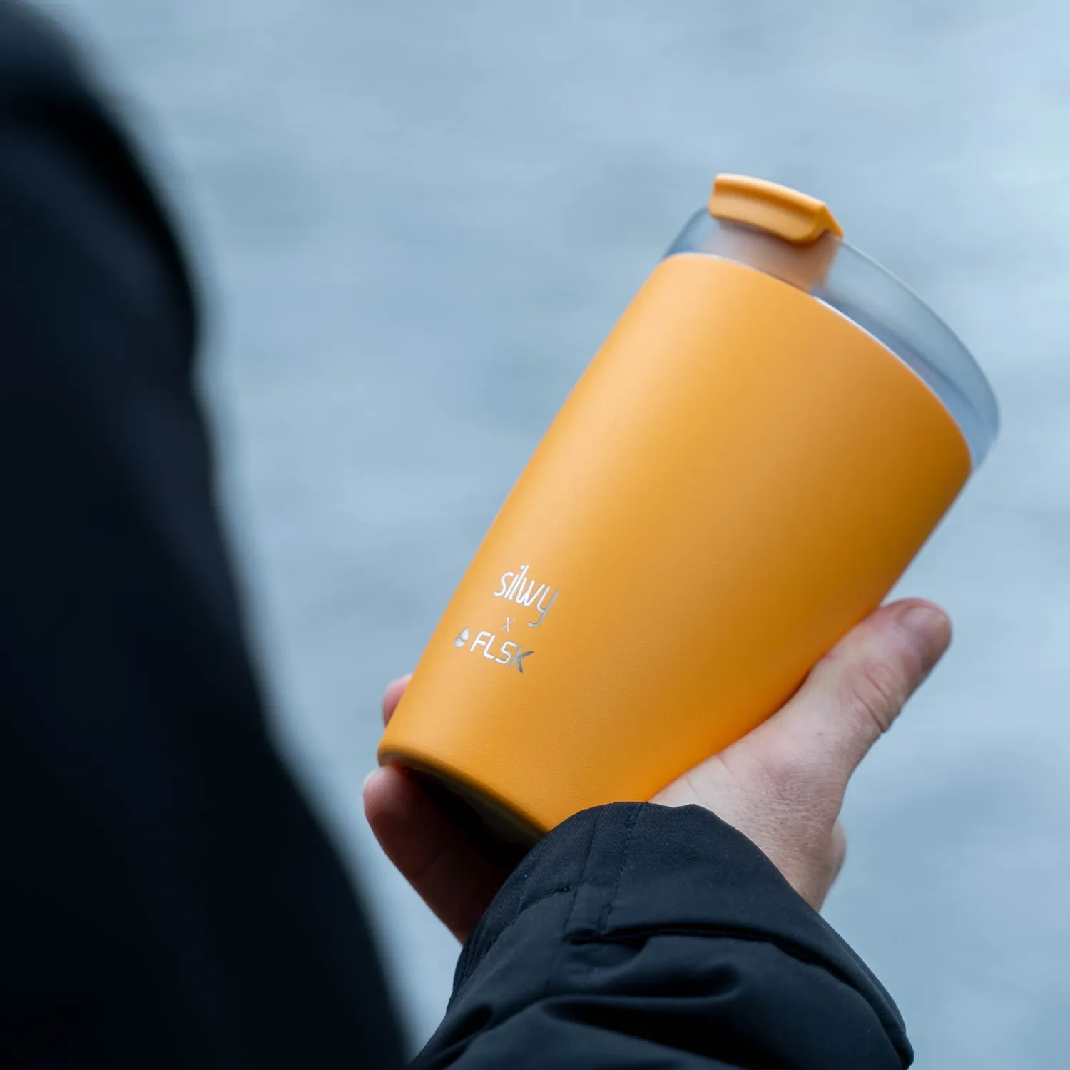 Silwy Sunrise tazza termica magnetica acciaio con pad