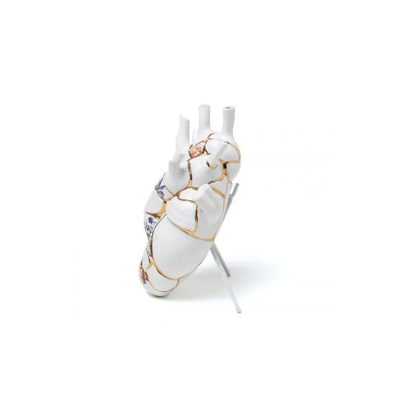 Seletti Love in Bloom Kintsugi Vaso cuore
