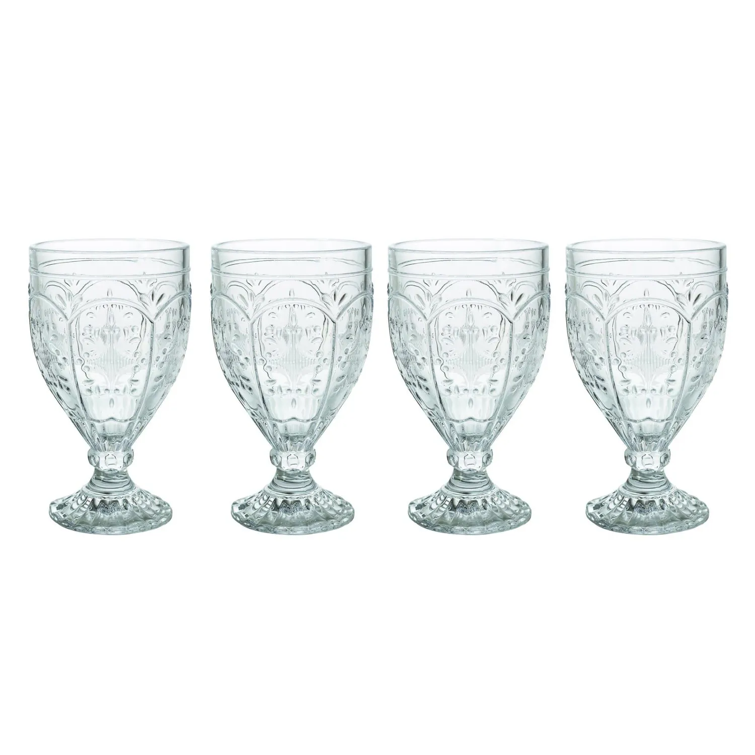 Fitz and Floyd Trestle calici vetro 4 pezzi trasparenti 340 ml