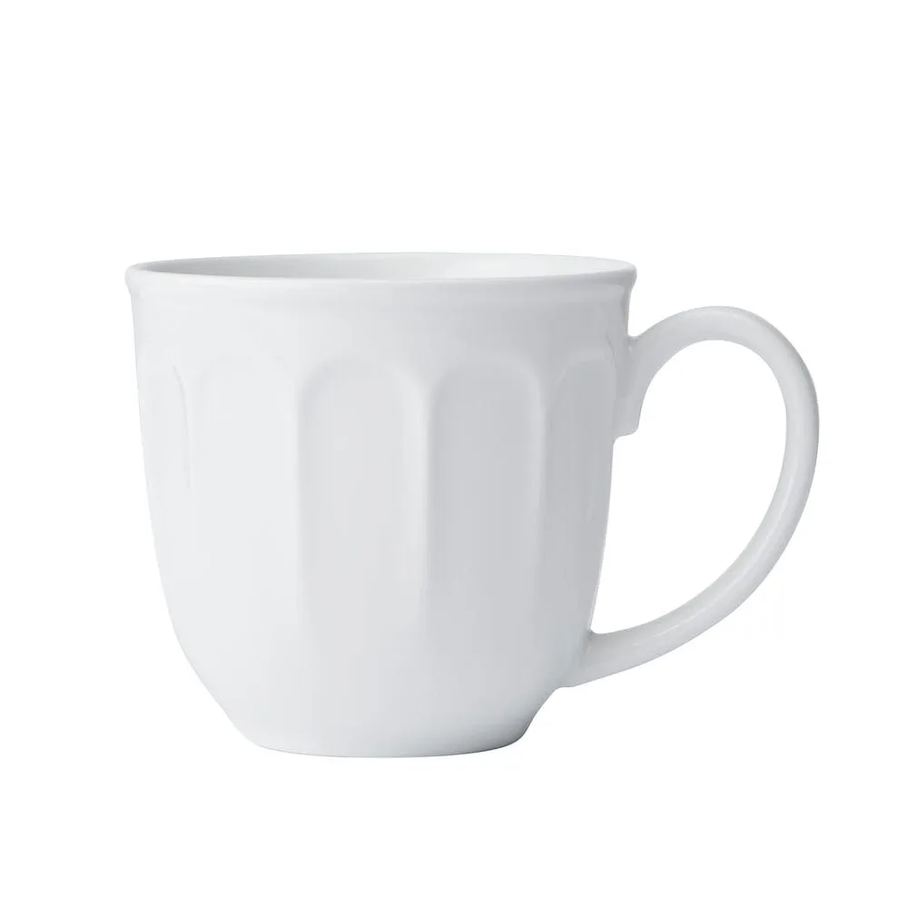 Fitz and Floyd Everyday White Vintage tazze mug bianchi 4 pezzi
