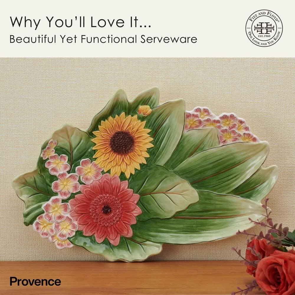 Fitz and Floyd Provence Sunflower piatto portata girasoli