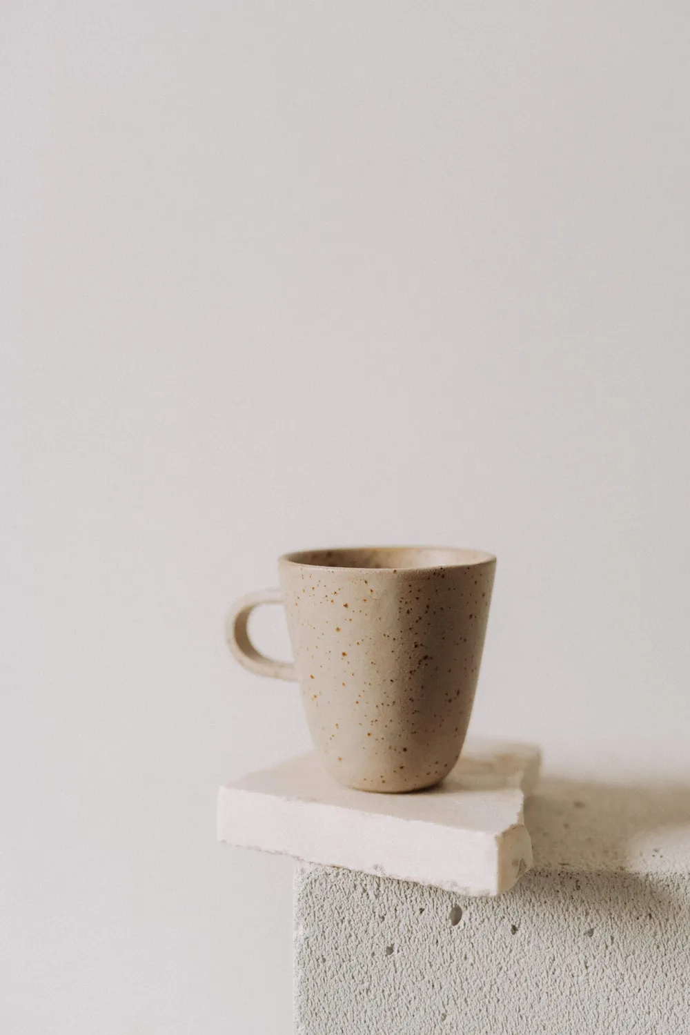Poemi Earth tazza 380 ml in gres ceramico beige