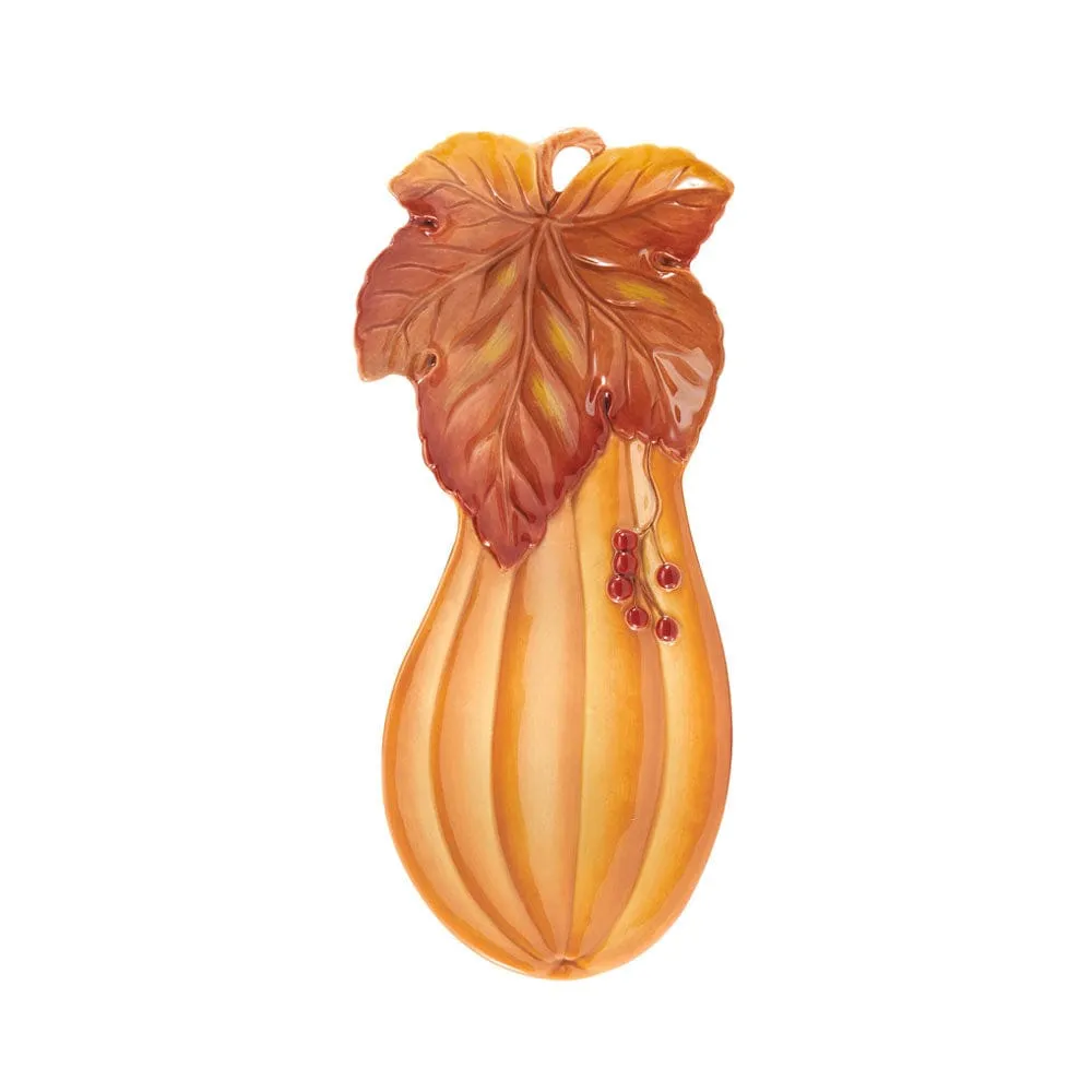 Fitz and Floyd Harvest poggia mestolo zucca maiolica