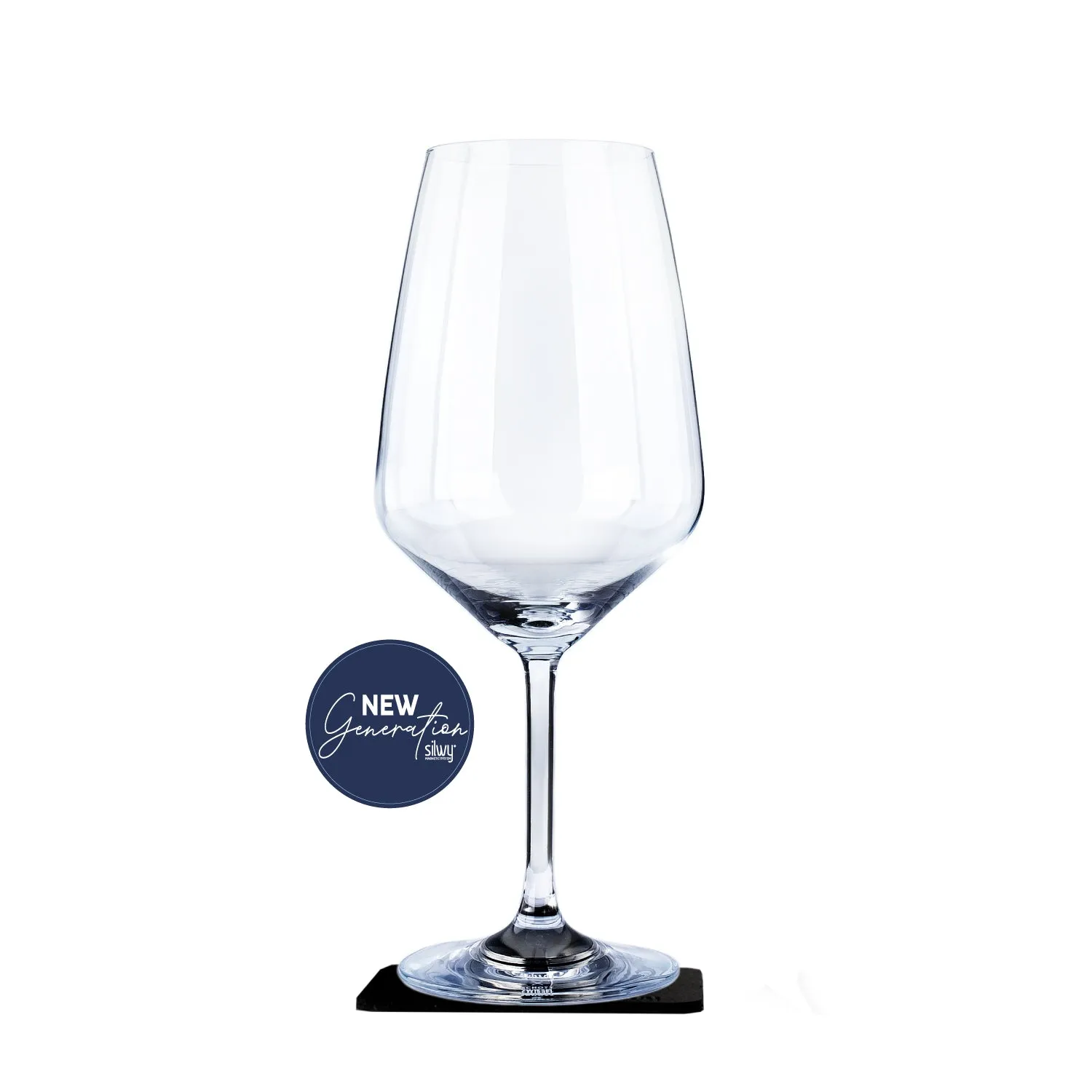 Silwy Wein bicchiere magnetico cristallo con pad