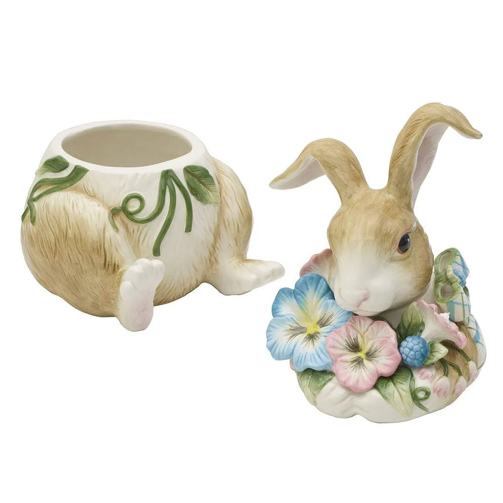 Fitz and Floyd Toulouse Rabbit biscottiera coniglio ceramica