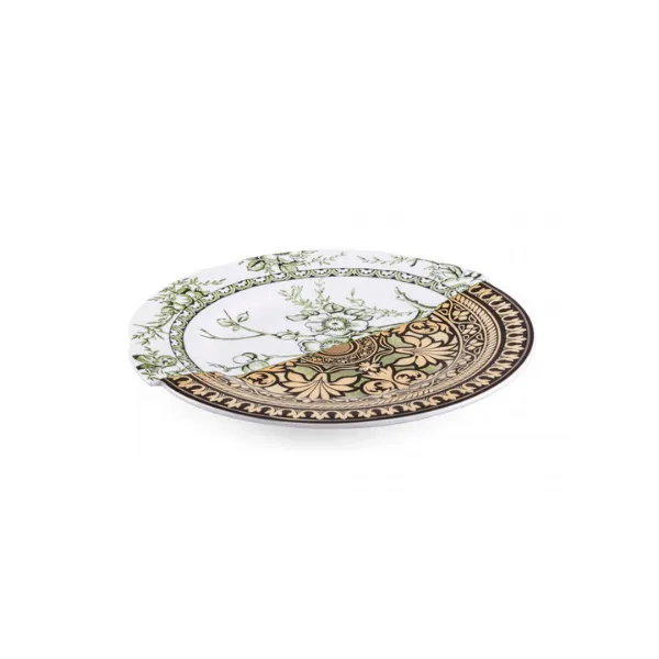 Seletti Hybrid Lothal piatto piano bone china