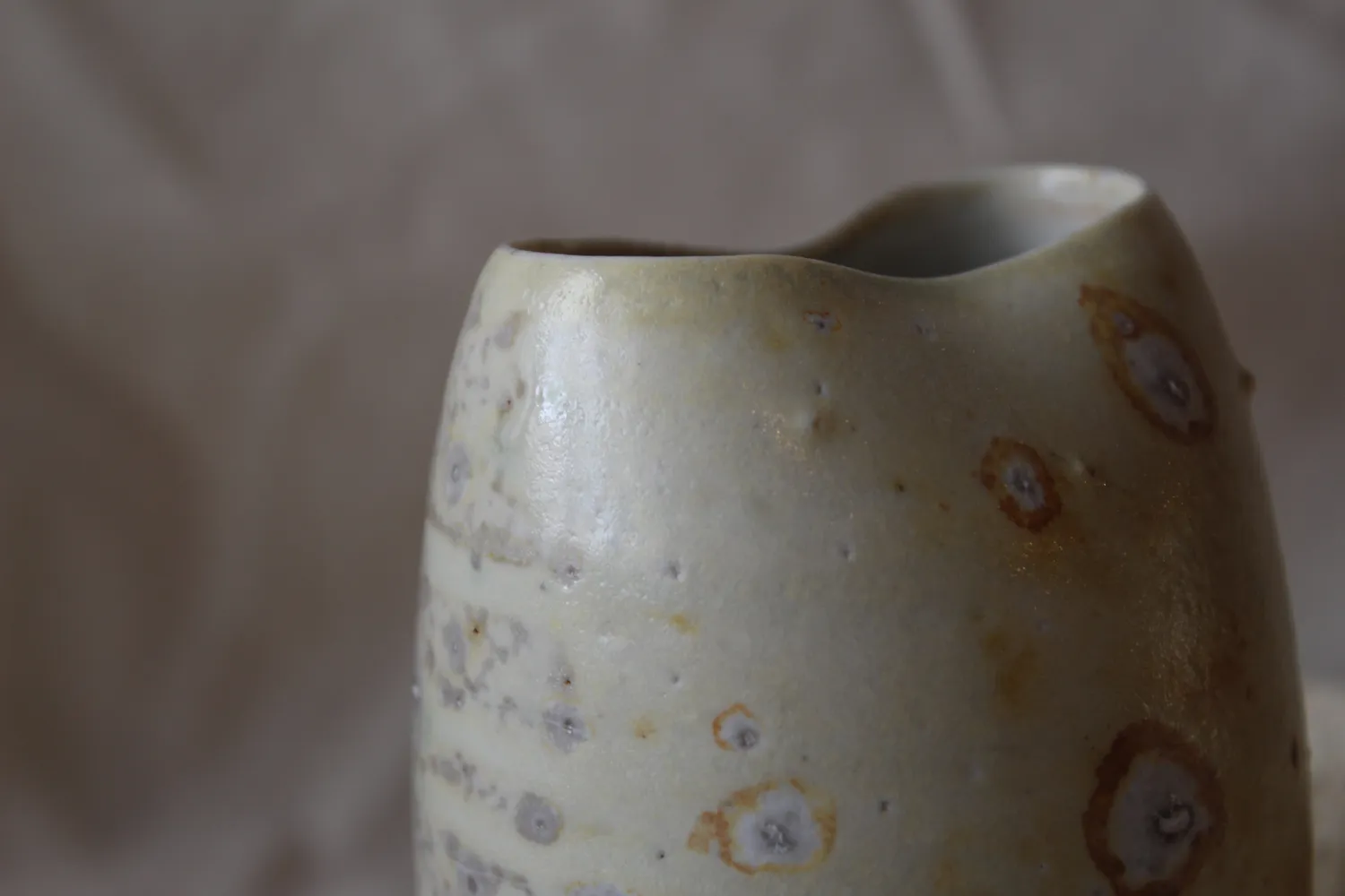 Studio Delta Pottery Uovo di Cenere #1 vaso woodfired porcellana