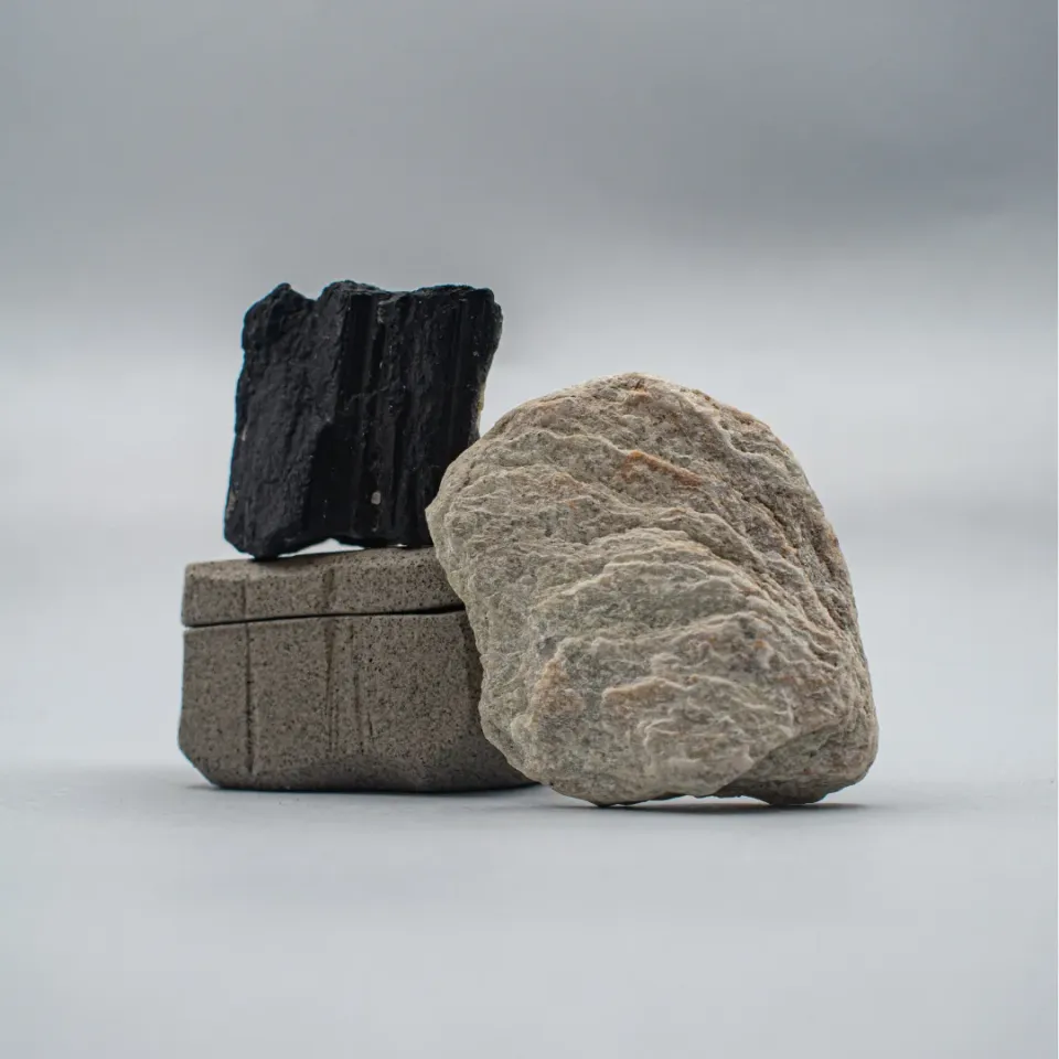 Studio Delta Pottery Scrigno #3 scatola gres antracite