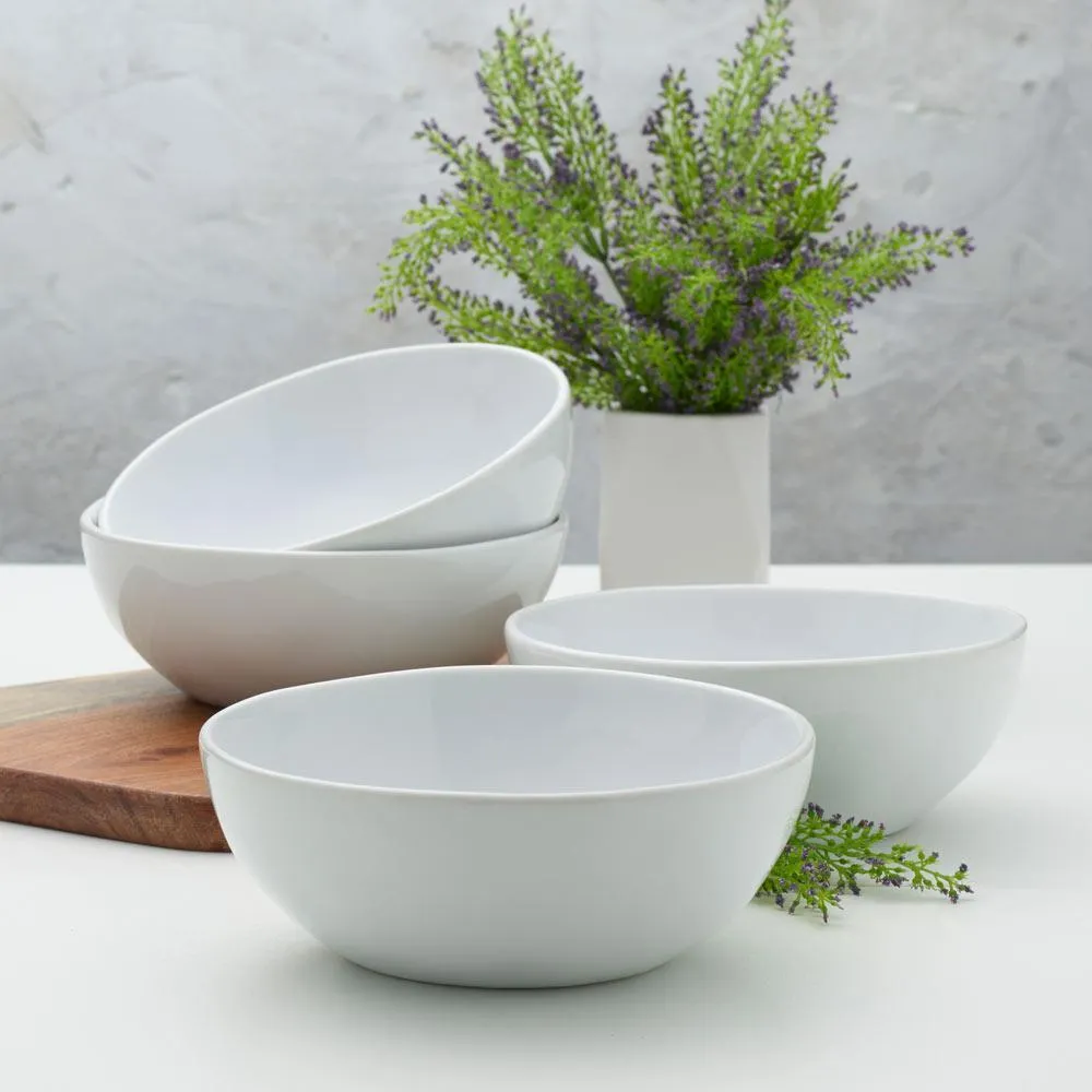 Fitz and Floyd Everyday White Organic set 4 bowl 600 ml