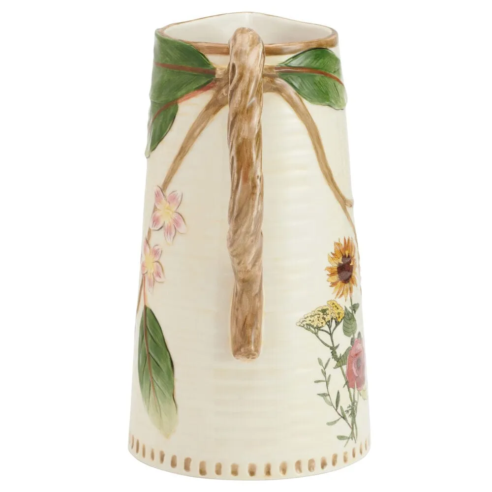 Fitz and Floyd Provence brocca girasoli maiolica