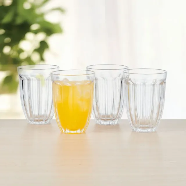 Fitz and Floyd Vintage Scoop bicchieri highball vetro 4 pezzi