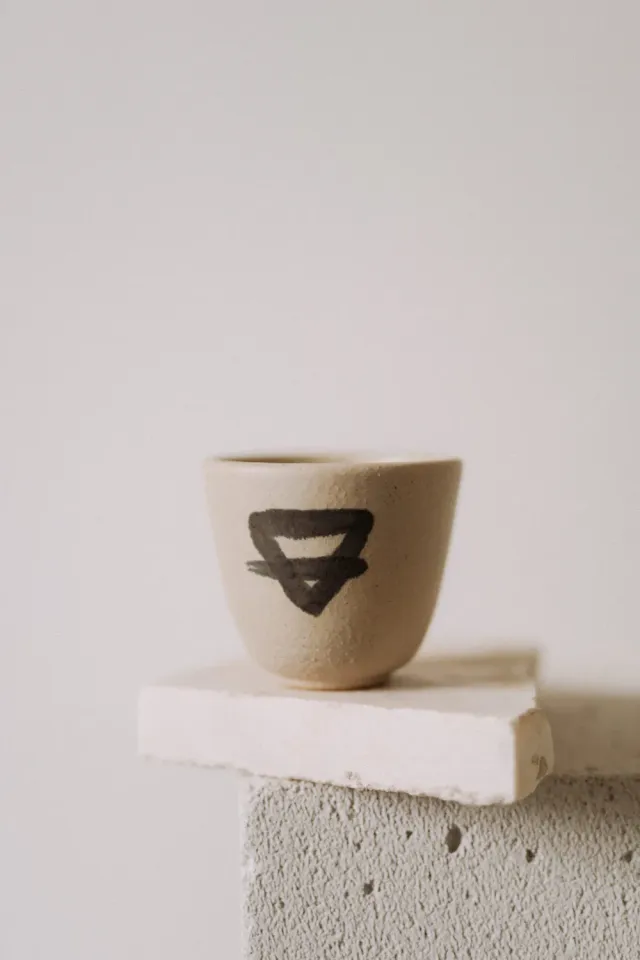 Poemi Earth tazza ceramica 200 ml crema opaca