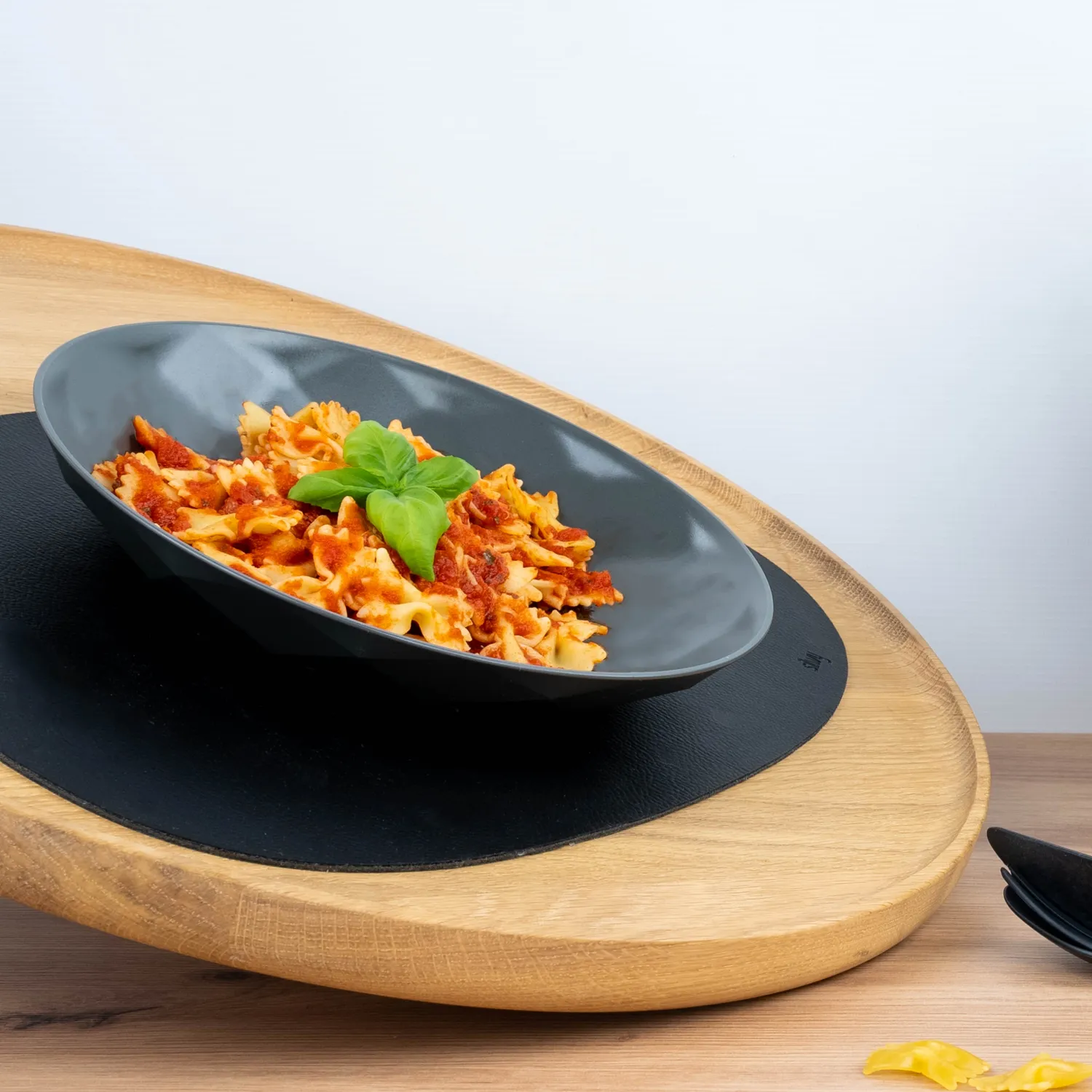 Silwy Piatto Magnetico 24 cm Plastica Grigia Senza BPA
