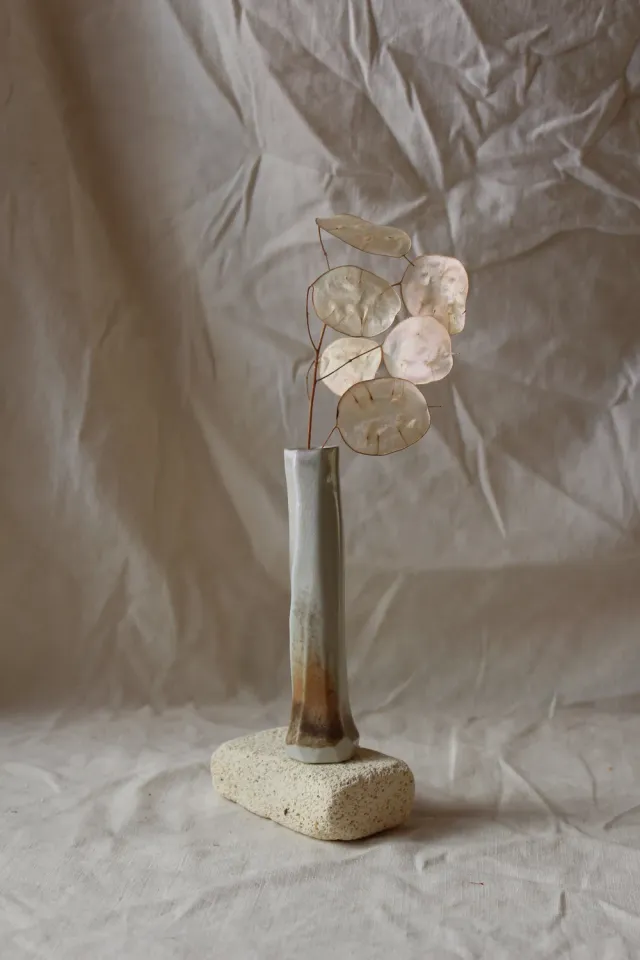 Studio Delta Pottery Iwa woodfired #7 vaso monofiore 16 cm