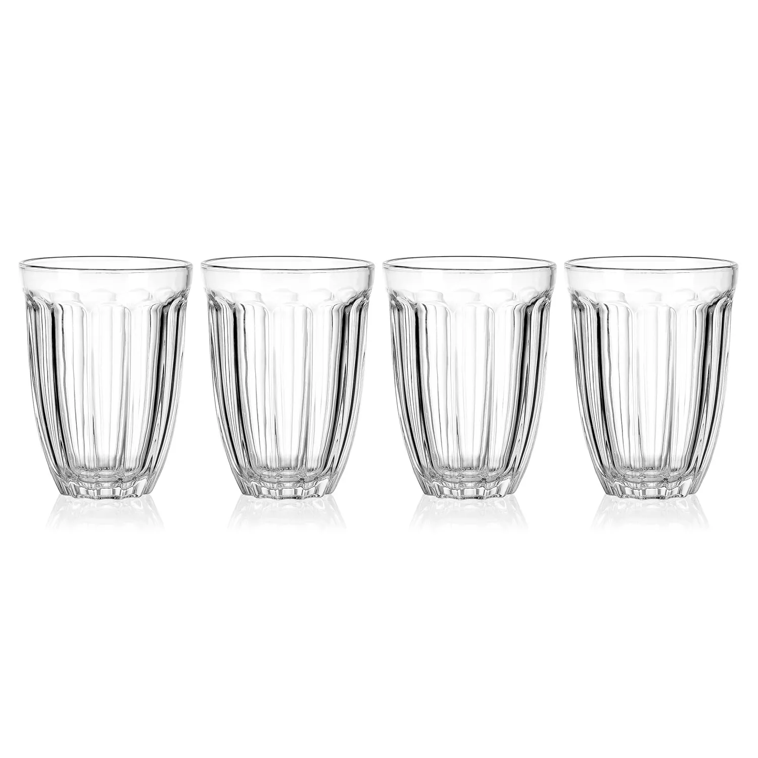Fitz and Floyd Vintage Scoop bicchieri highball vetro 4 pezzi