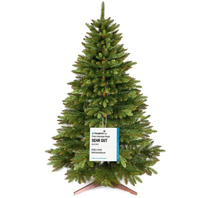 Pure Living albero di Natale artificiale 150 cm realistico borsa