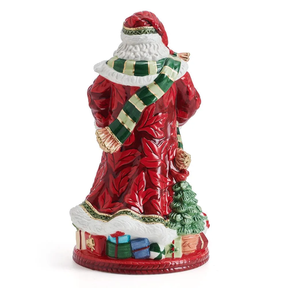 Fitz and Floyd Holiday Home Studio Santa statuetta 33 cm maiolica