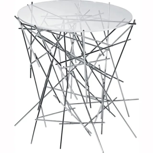 Alessi Blow Up tavolino acciaio living