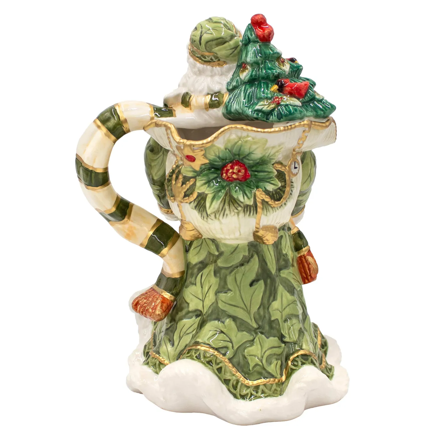 Fitz and Floyd Holiday Home brocca Babbo Natale verde 1,4 L