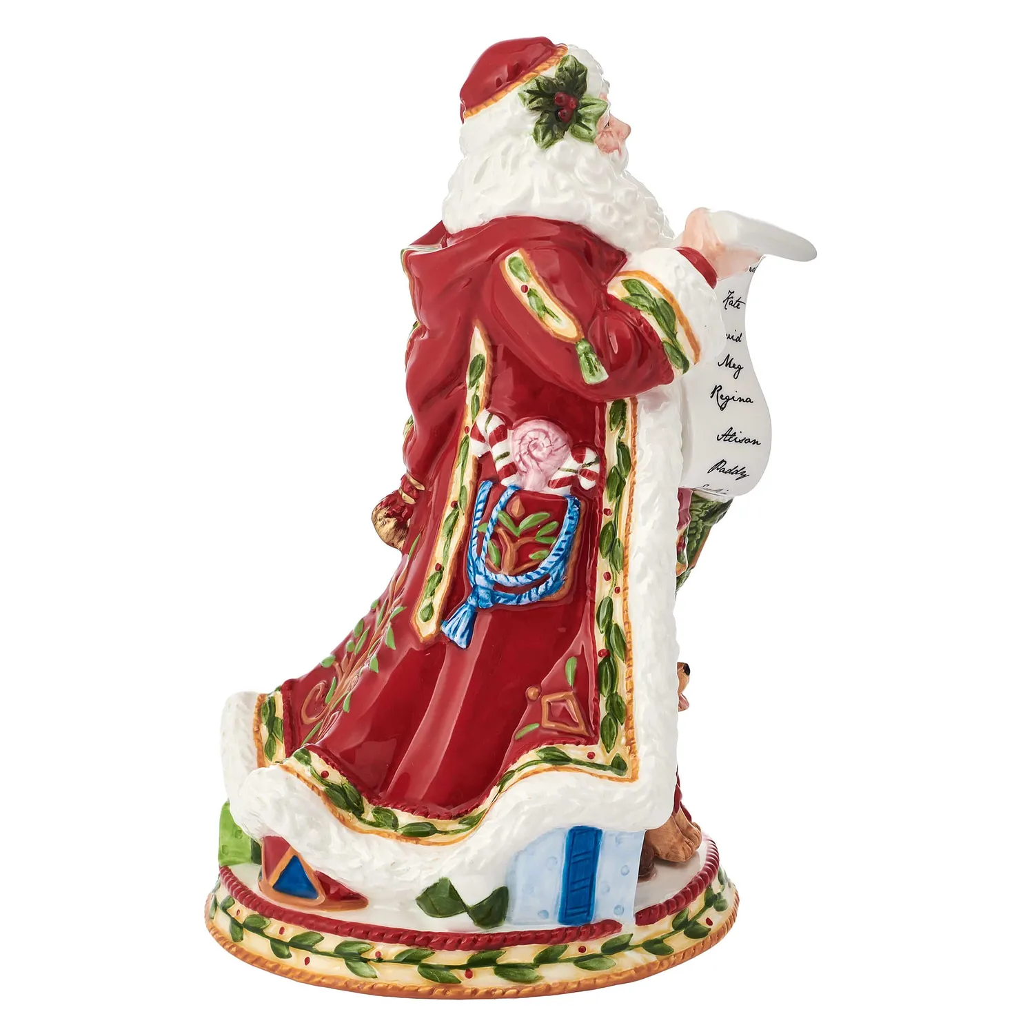 Fitz and Floyd Santa's Gift Musical Figurine statuina musicale 23,5 cm