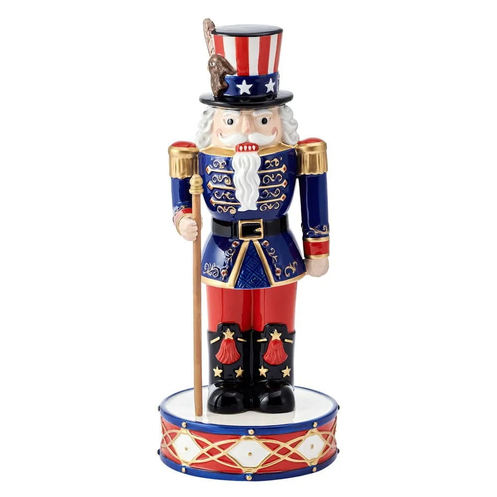 Fitz and Floyd Uncle Sam Schiaccianoci 33 cm terracotta