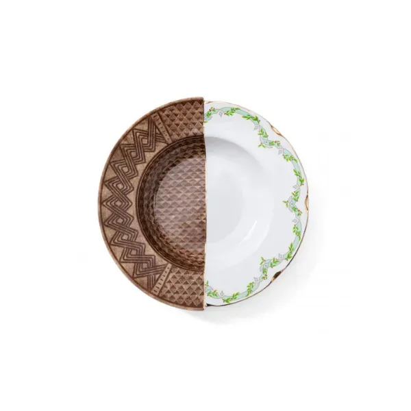 Seletti Hybrid Malao piatto fondo porcellana bone china