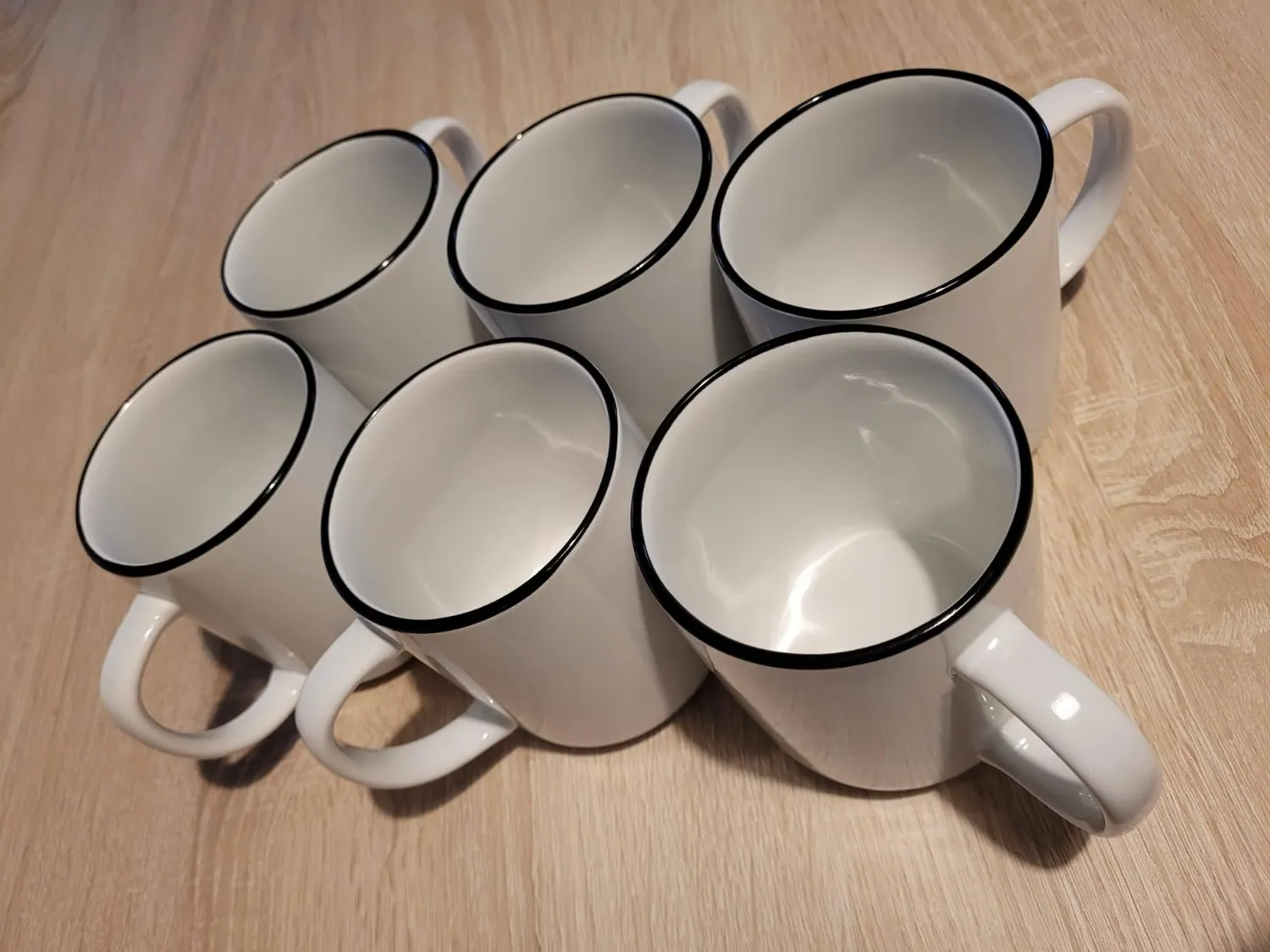 Pure Living Scandi set 6 tazzine caffè bianche porcellana