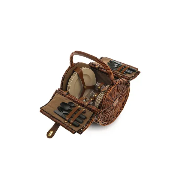Alessi Dressed en Plein Air set picnic 4 persone vimini