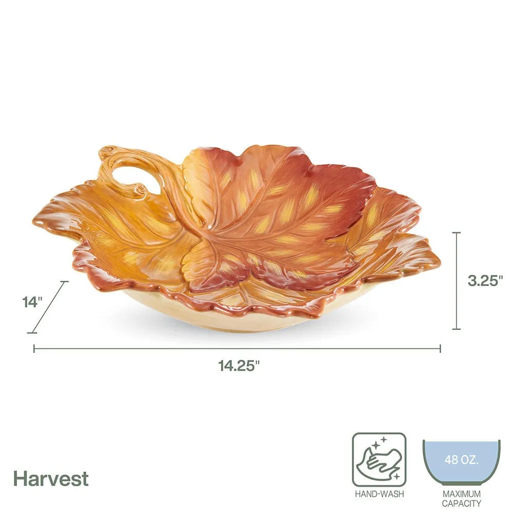 Fitz and Floyd Harvest ciotola foglia da portata 1,4 L