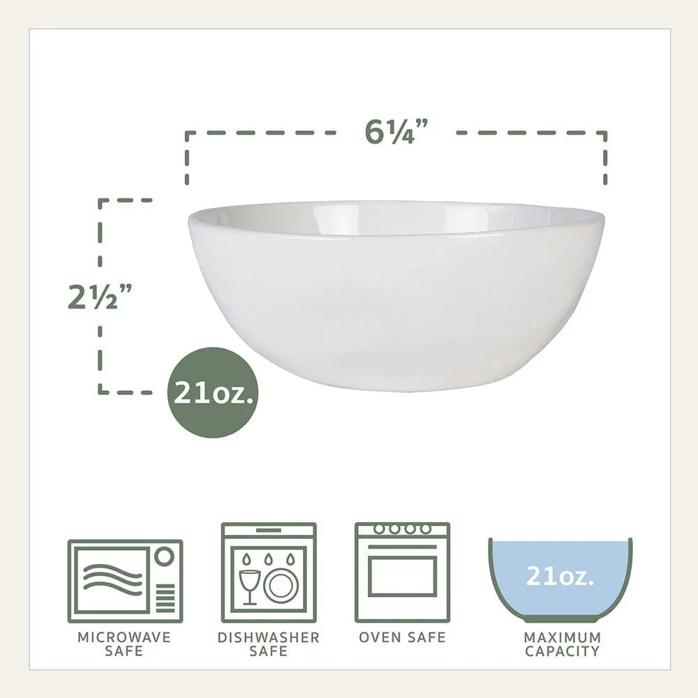 Fitz and Floyd Everyday White Organic set 4 bowl 600 ml