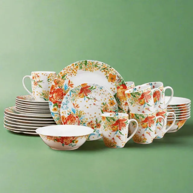Fitz and Floyd Garden Delight servizio piatti 32 pezzi 8 persone