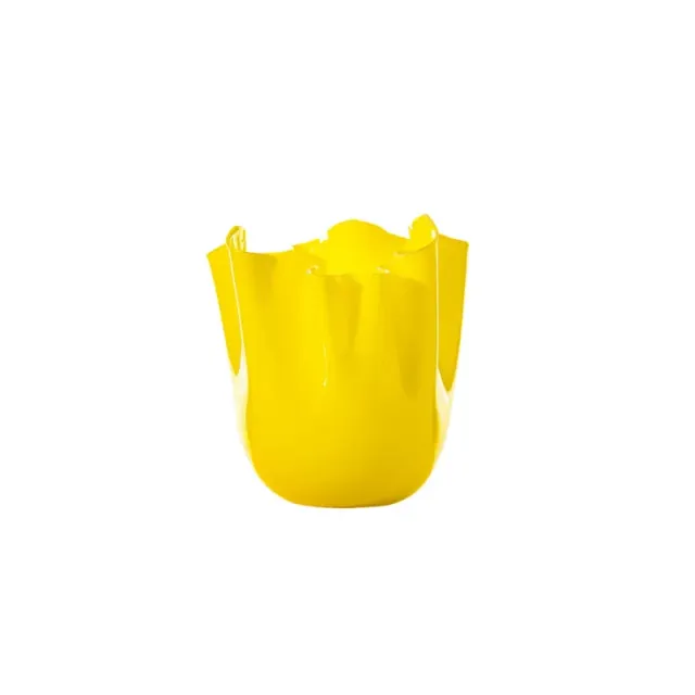 Venini Fazzoletto Opalino Vaso Piccolo Vetro