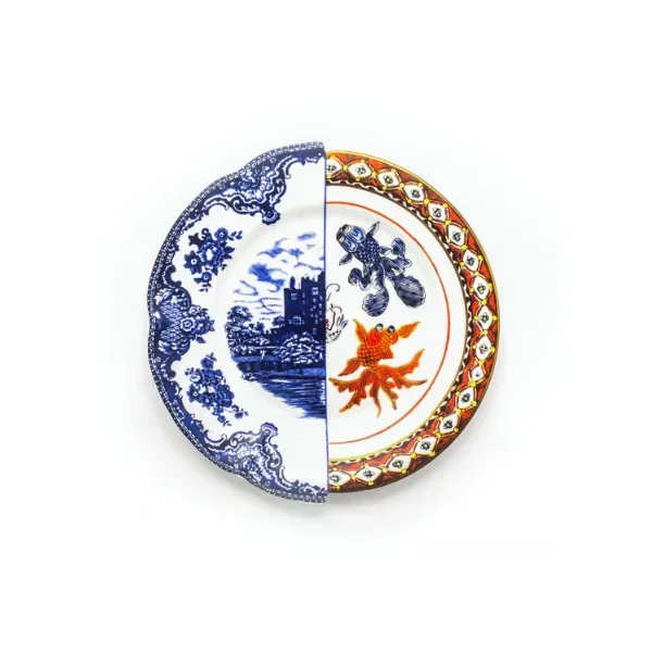 Seletti Hybrid Isaura piatto piano porcellana