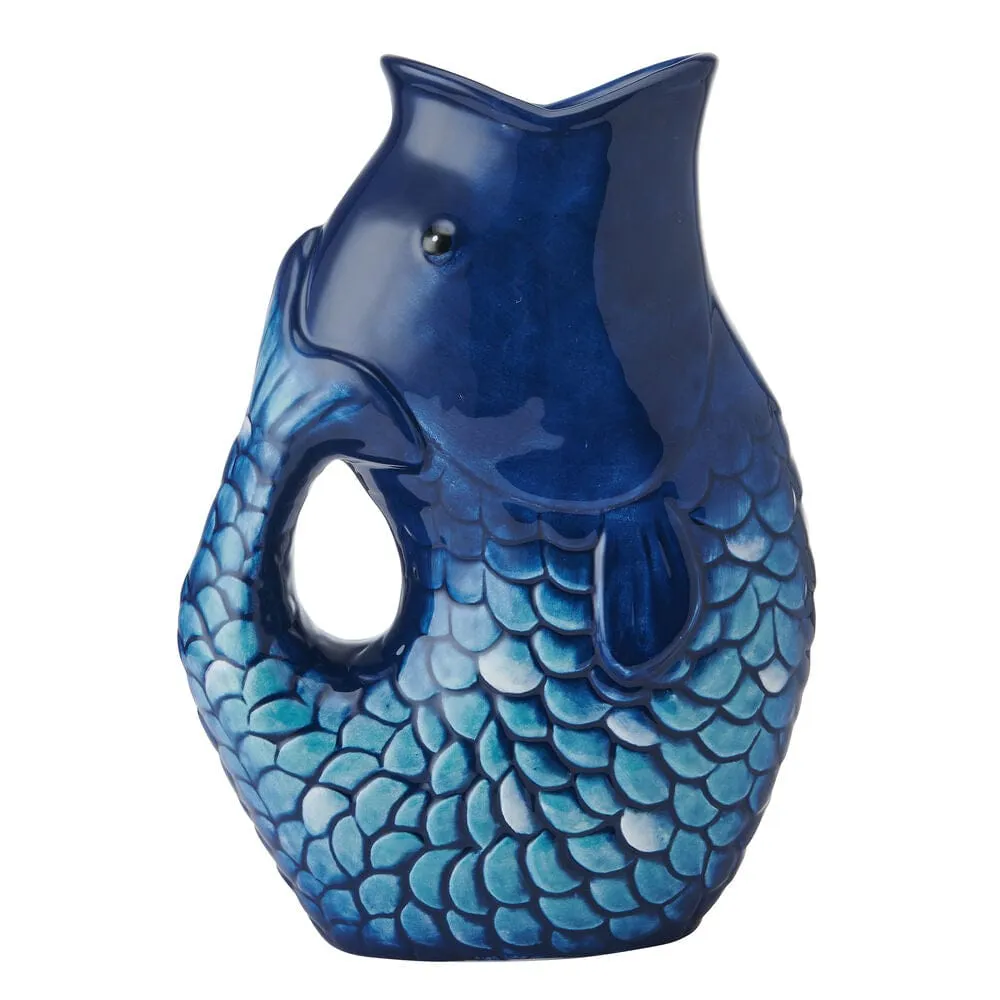 Fitz and Floyd Coastal Blue Fin brocca blu terraglia