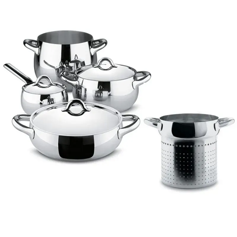Alessi Mami set pentole 7 pezzi acciaio