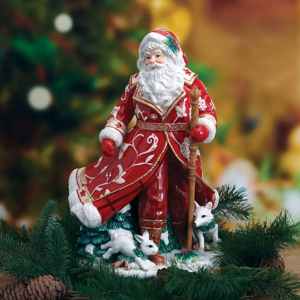 Fitz and Floyd Town Country Studio statuina Babbo Natale 32 cm