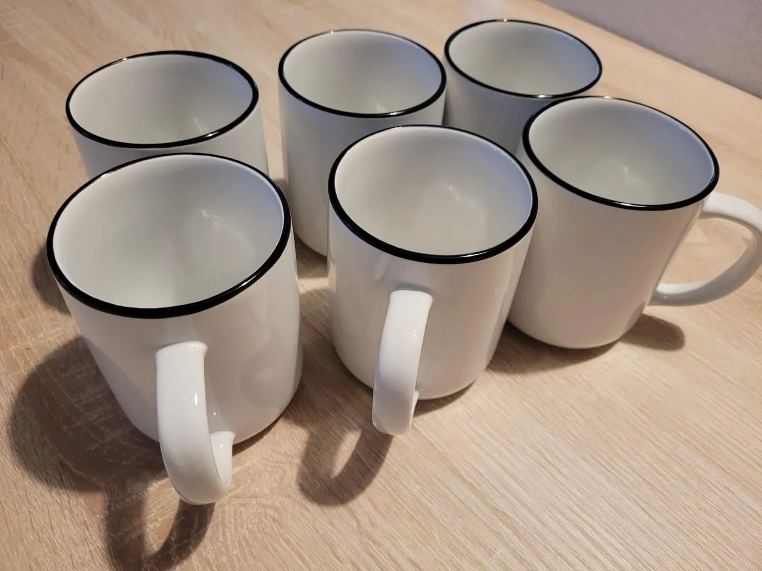 Pure Living Scandi set 6 tazzine caffè bianche porcellana