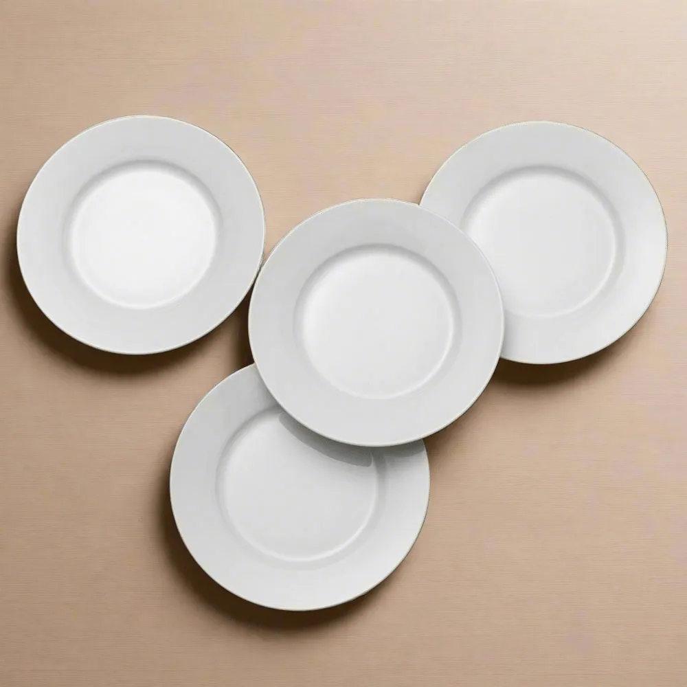 Fitz and Floyd Everyday White Piatti Insalata 21 cm Set 4 Pz