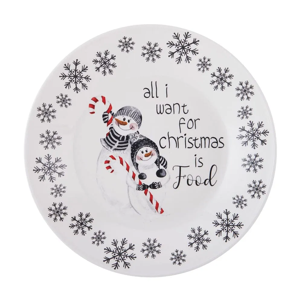 Fitz and Floyd Snow Days ciotole verdura set 2 terracotta