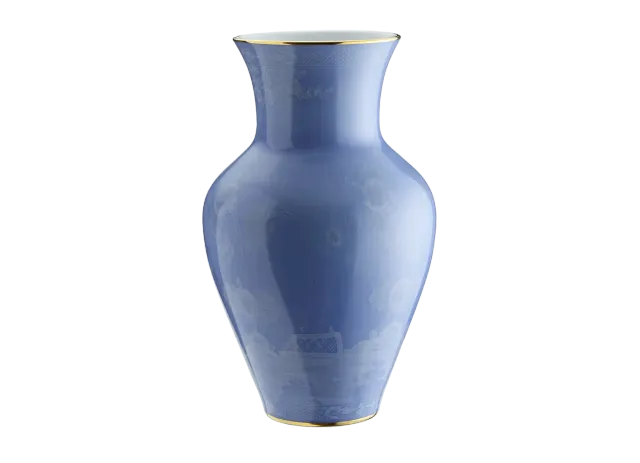 Ginori Oriente Italiano Ming vaso porcellana filo oro
