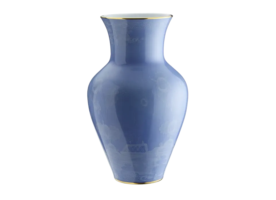 Ginori Oriente Italiano Ming vaso porcellana filo oro