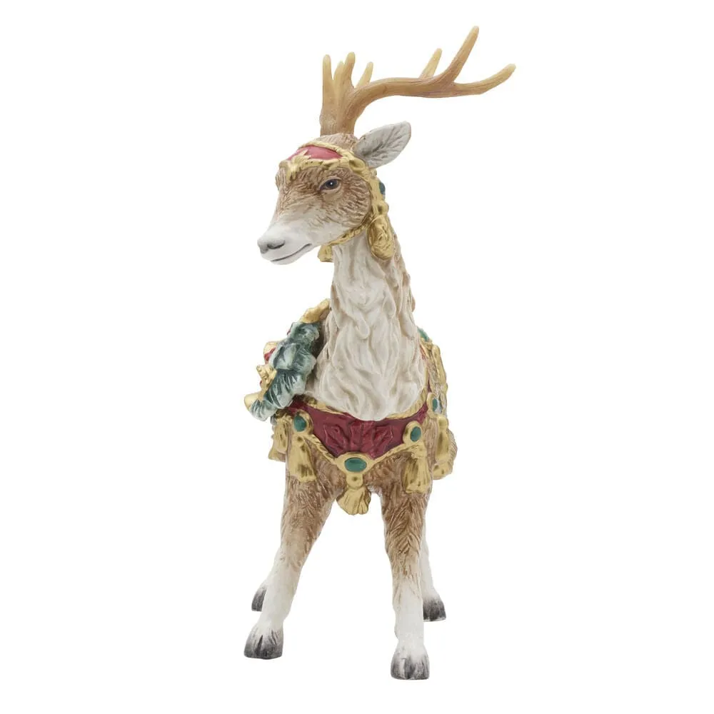 Fitz and Floyd Noel Holiday portacandele cervo terracotta