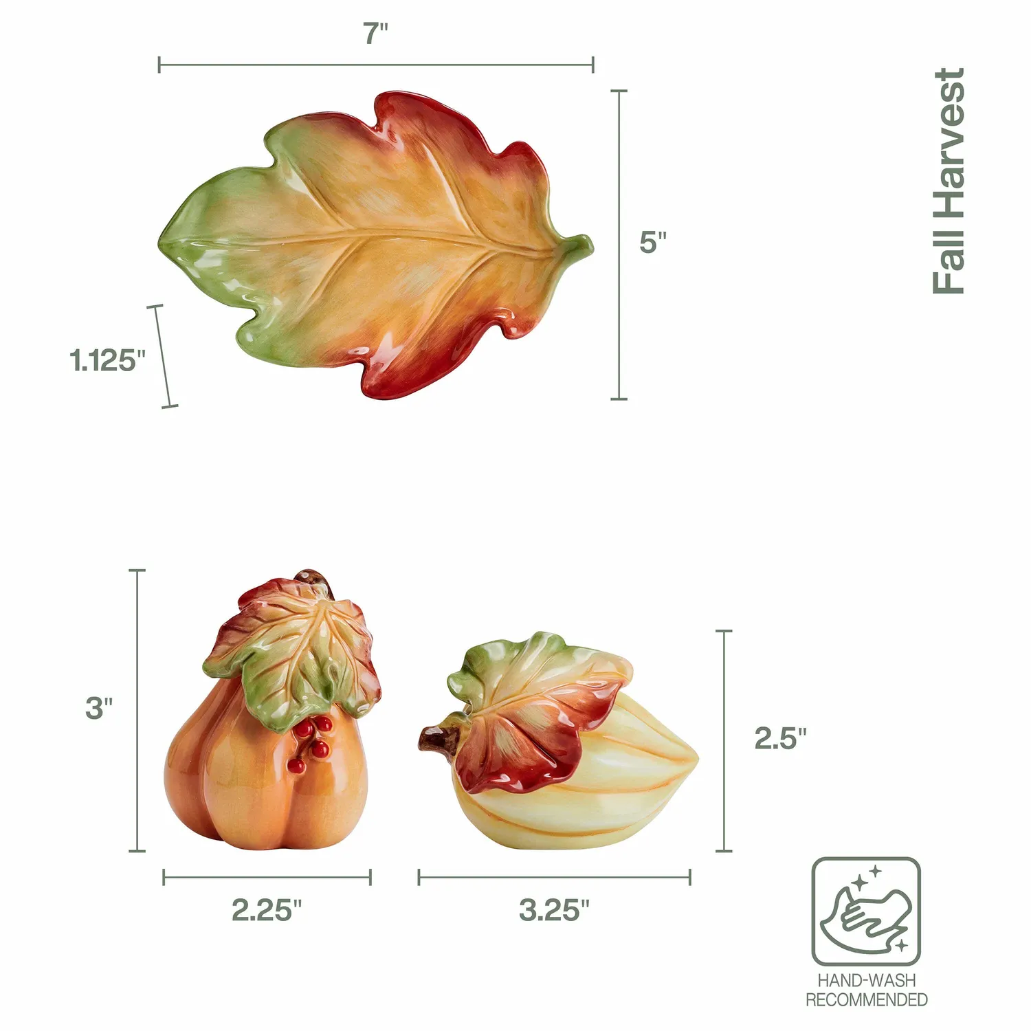 Fitz and Floyd Harvest set sale e pepe zucca